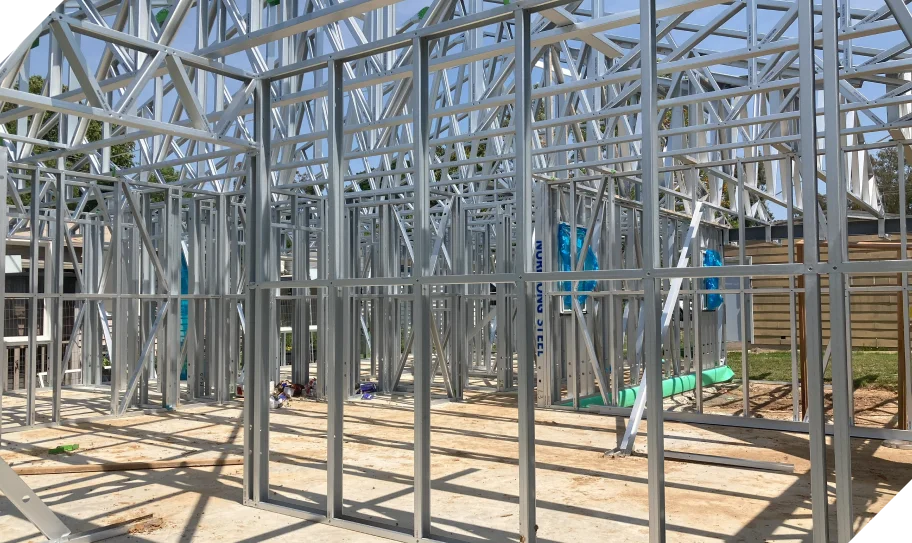 light gauge steel house frames